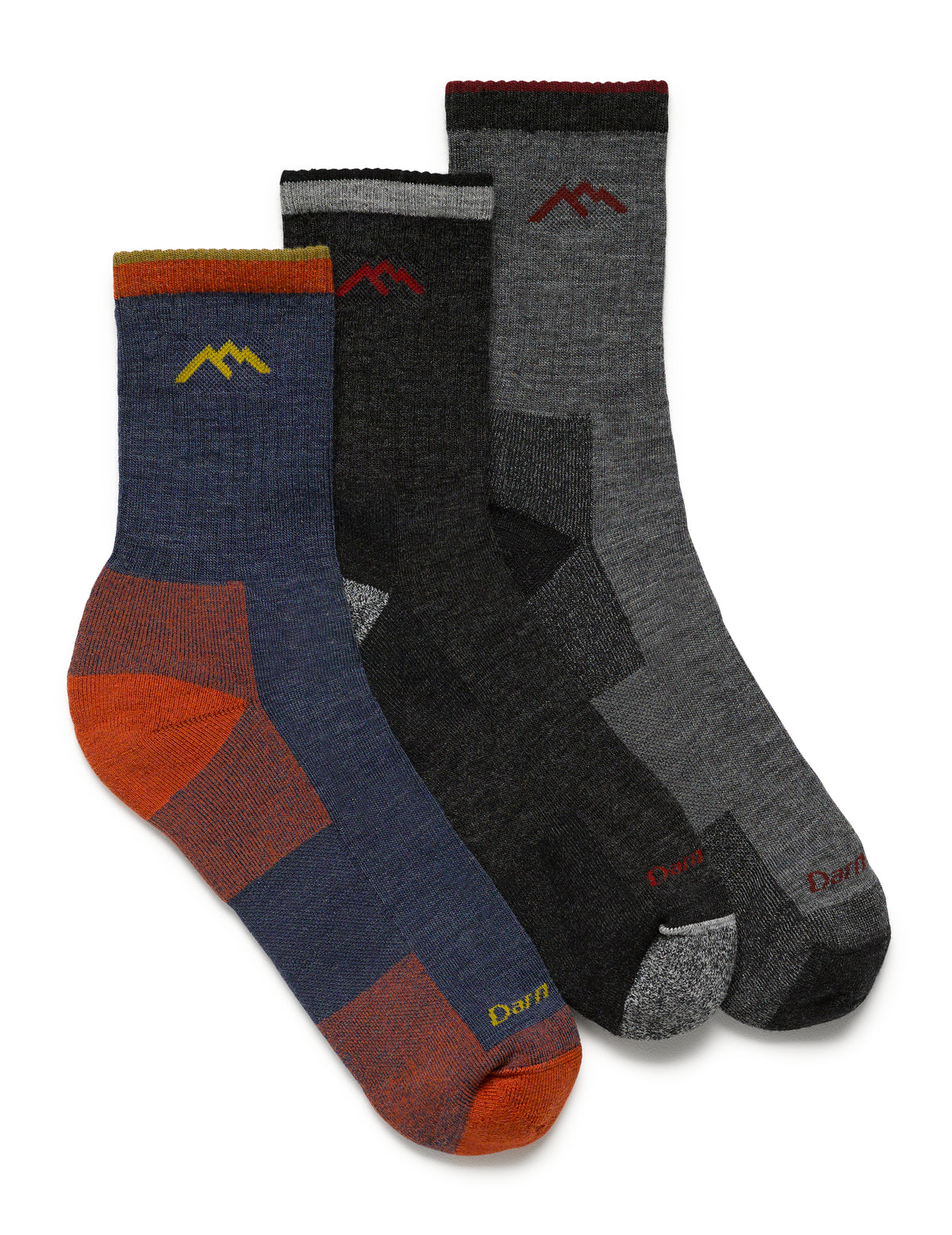 極簡單色．男款登山 3 入組 | Micro Crew Midweight Cushion