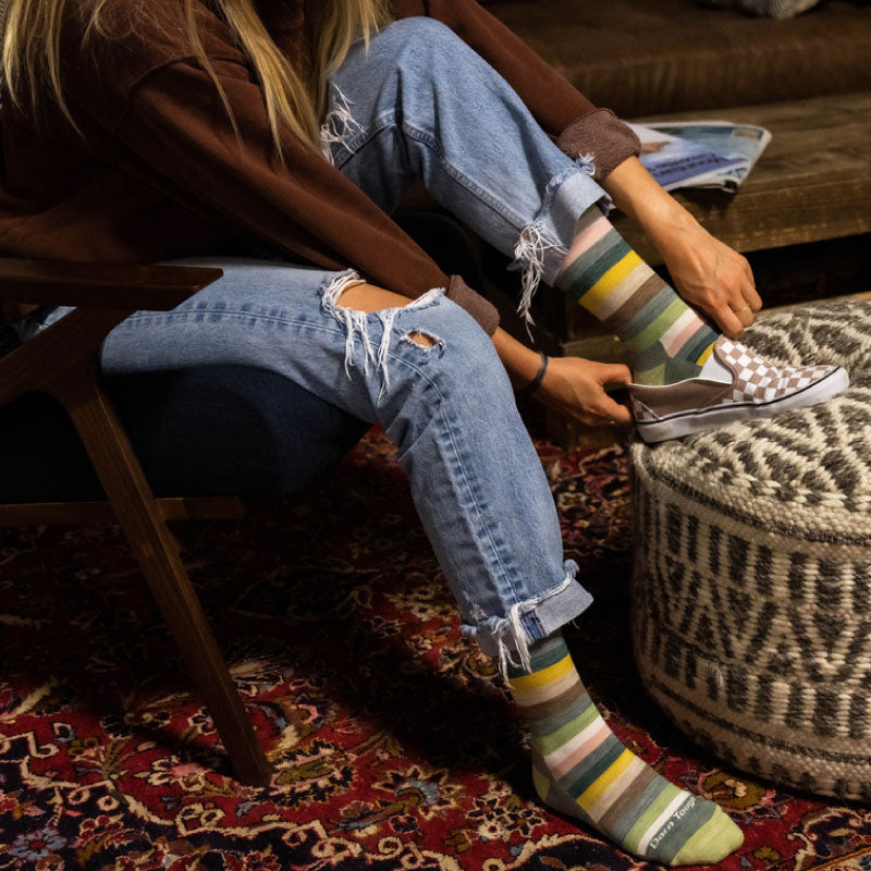 女款 1644．Mystic Stripe Crew Lightweight Cushion