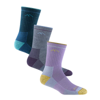 【聖誕禮盒．女款登山 3 入組】Micro Crew Midweight Cushion（贈：珪藻土吸水杯墊一個）