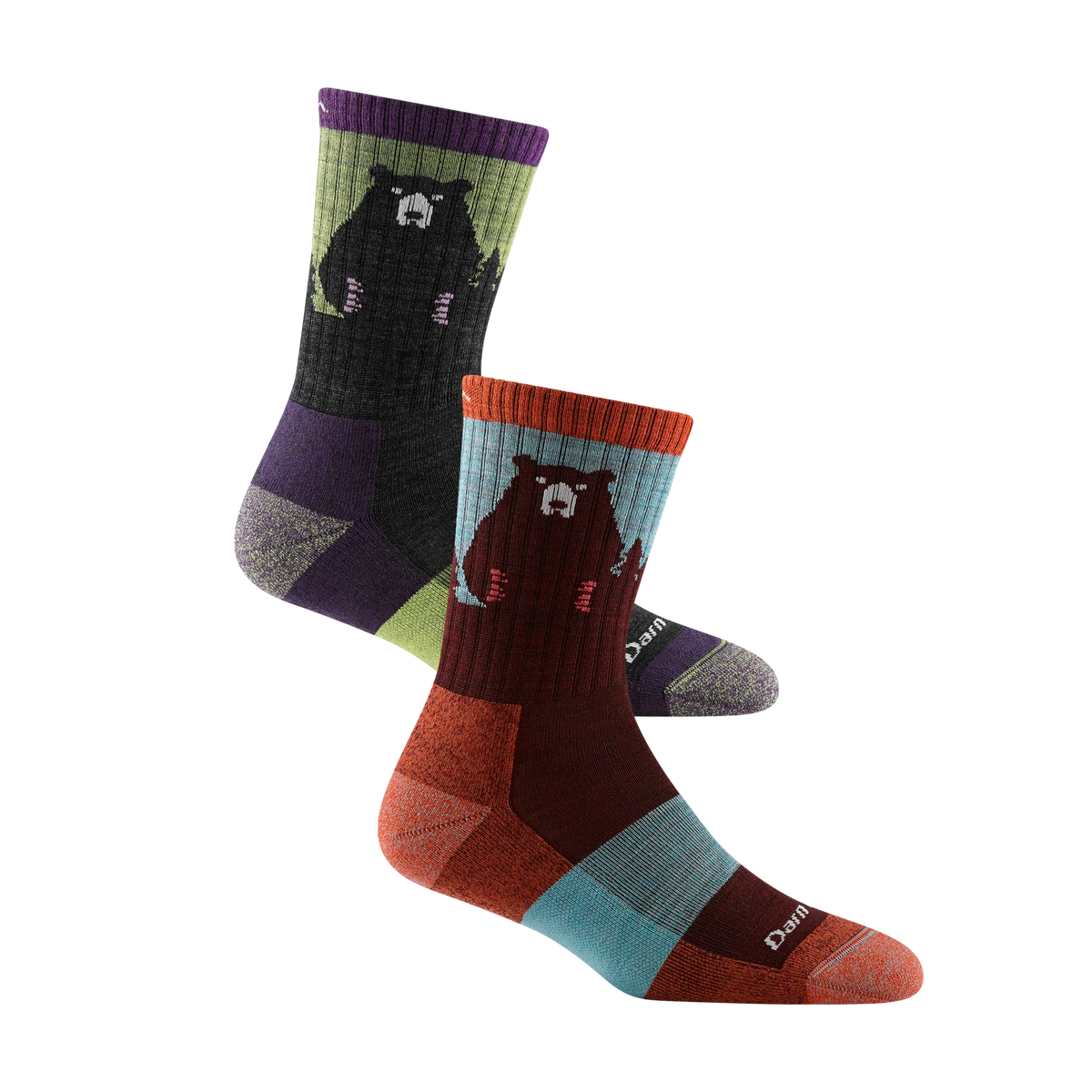 女款 Bear town熊熊組 2-Pack | Hiking．Micro Crew Lightweight Cushion