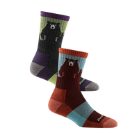 女款 Bear town熊熊組 2-Pack | Hiking．Micro Crew Lightweight Cushion