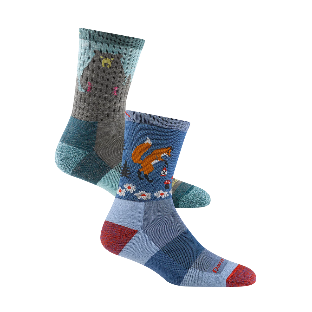 女款 派對動物 2-Pack | Hiking．Micro Crew Lightweight Cushion