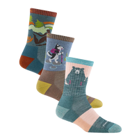 【聖誕禮盒．女款登山 3 入組】Micro Crew Lightweight Cushion（贈：珪藻土吸水杯墊一個）