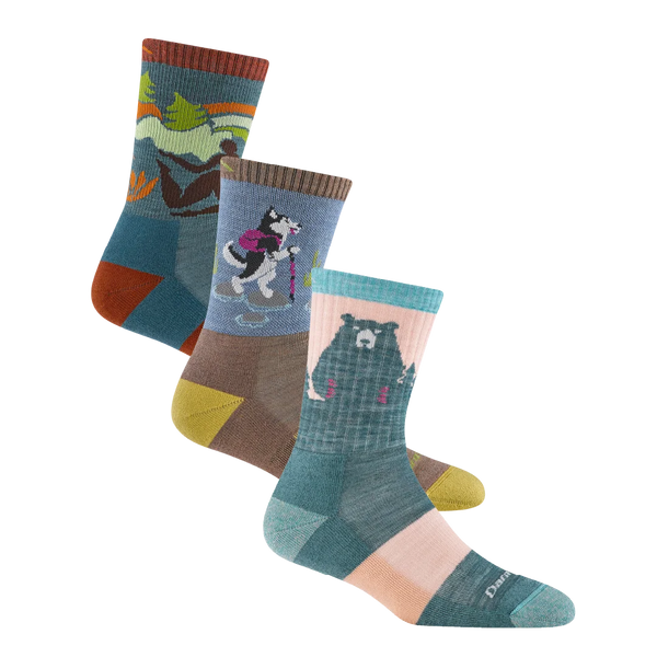 【聖誕禮盒．女款登山 3 入組】Micro Crew Lightweight Cushion（贈：珪藻土吸水杯墊一個）