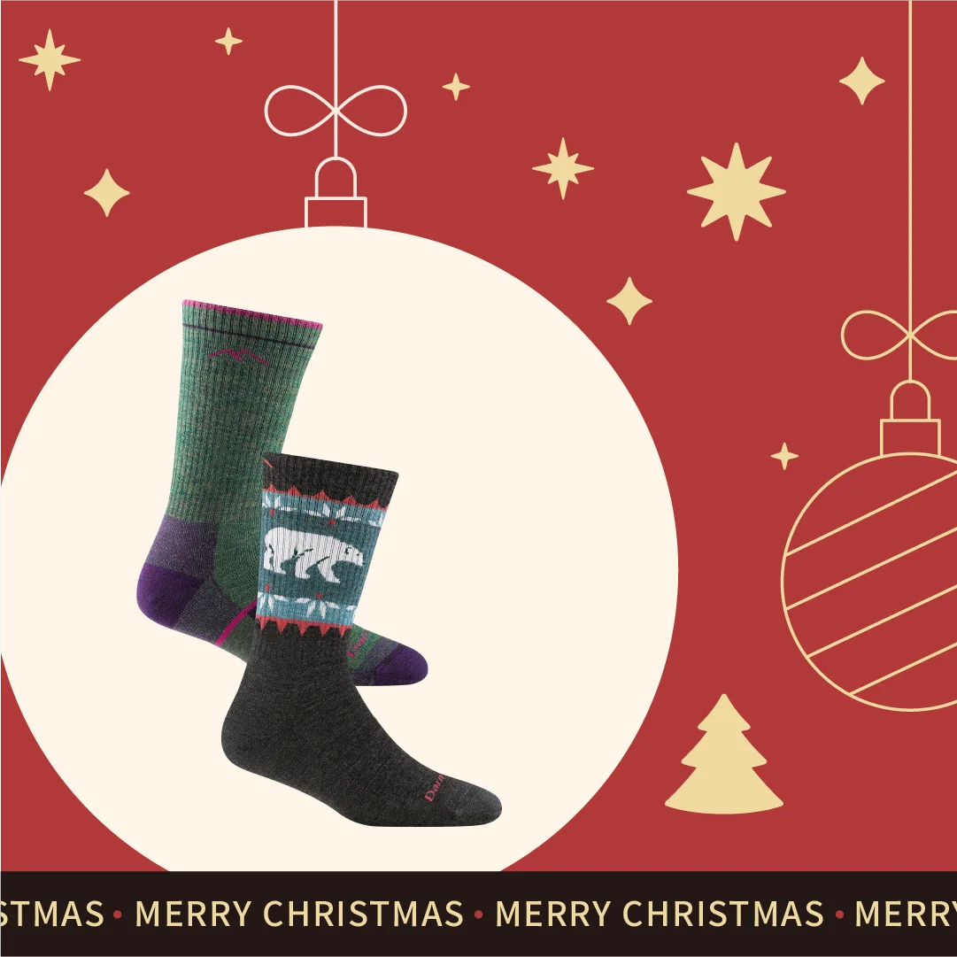 【聖誕禮盒．女款登山 2 入組】Boot（贈：珪藻土吸水杯墊一個）