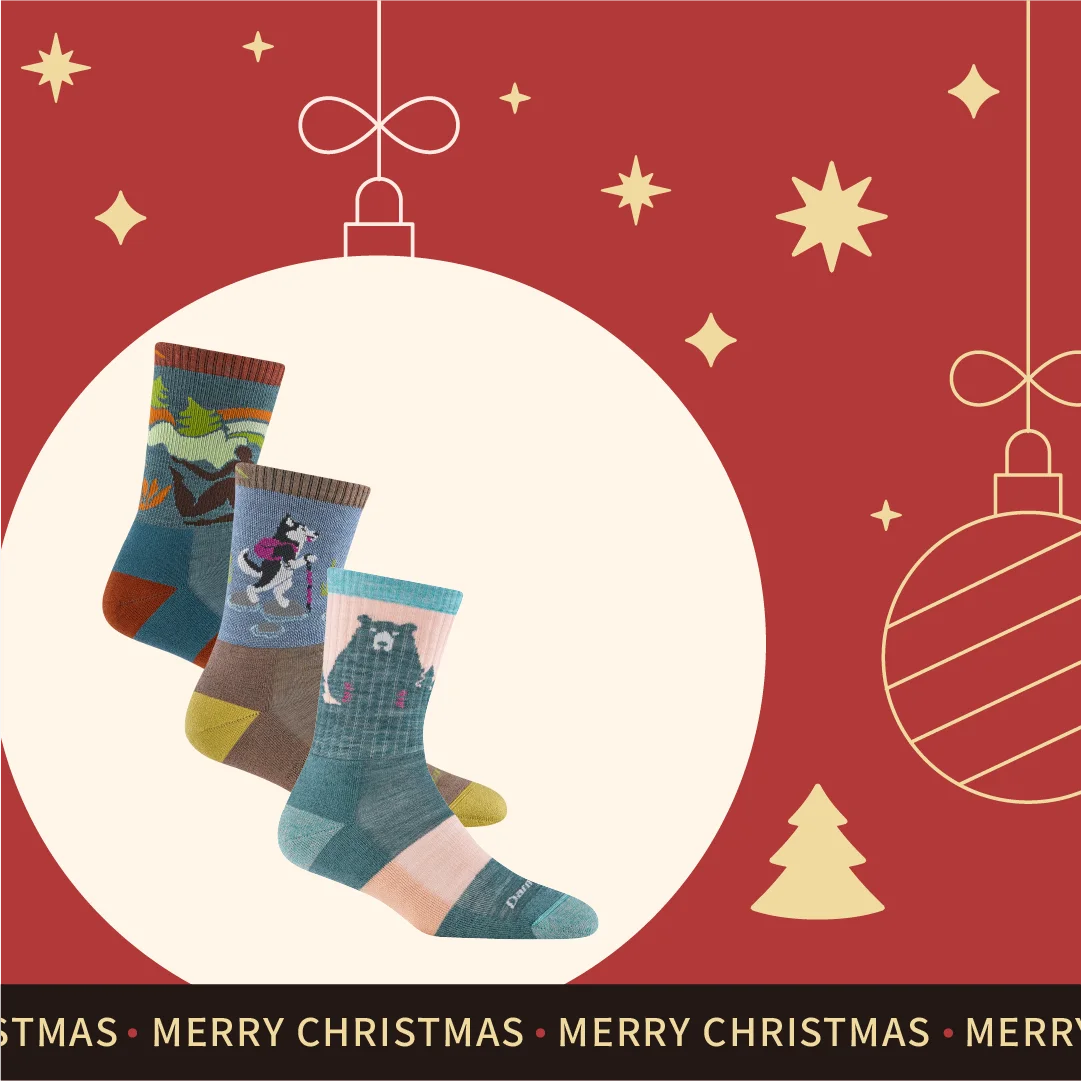 【聖誕禮盒．女款登山 3 入組】Micro Crew Lightweight Cushion（贈：珪藻土吸水杯墊一個）