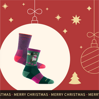 【聖誕禮盒．女款登山 2 入組】Micro Crew（贈：珪藻土吸水杯墊一個）