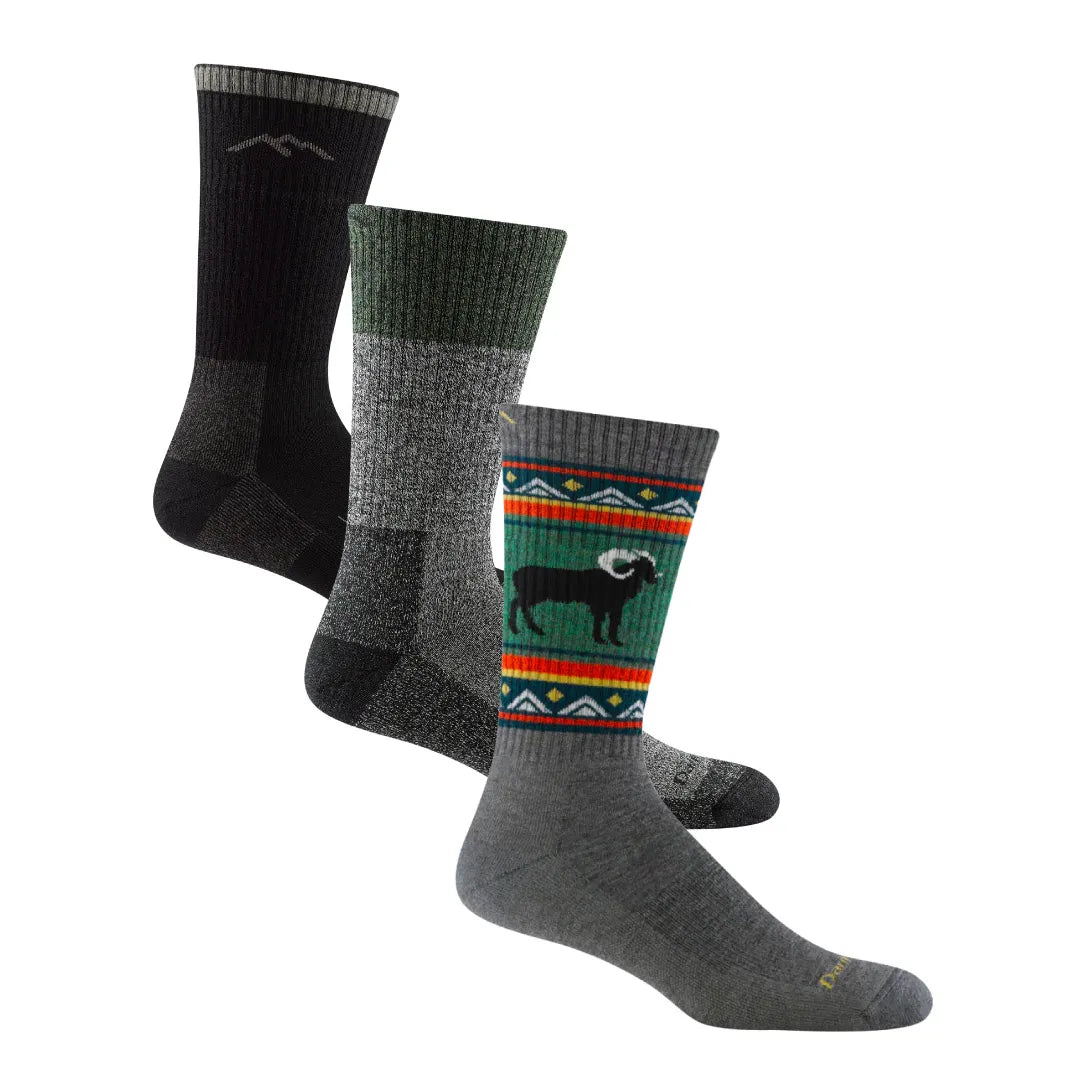 【聖誕禮盒．男款登山 3 入組】Boot Midweight Cushion（Cushion In Leg）（贈：珪藻土吸水杯墊一個）