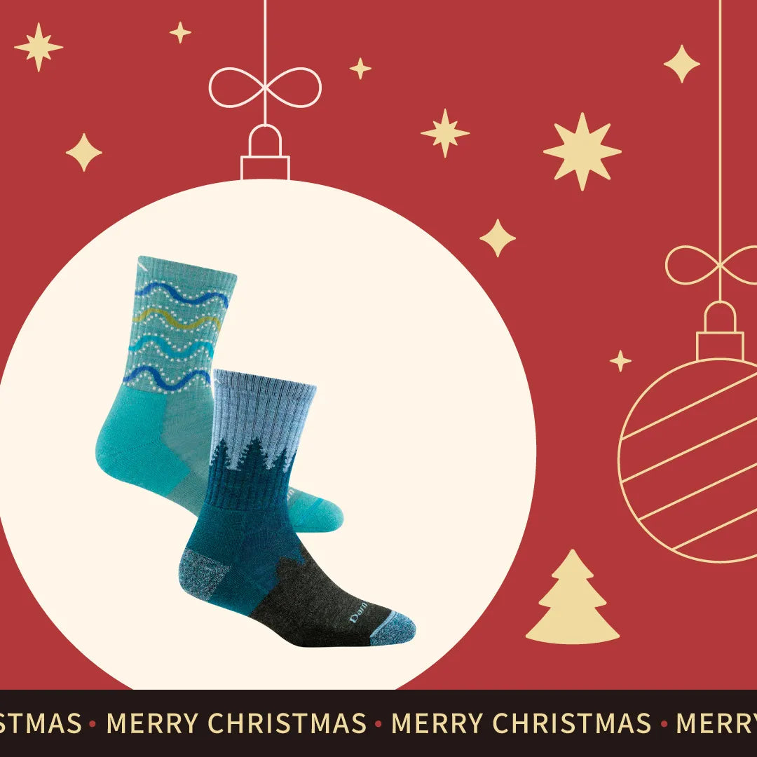 【聖誕禮盒．女款登山 2 入組】Micro Crew（贈：珪藻土吸水杯墊一個）