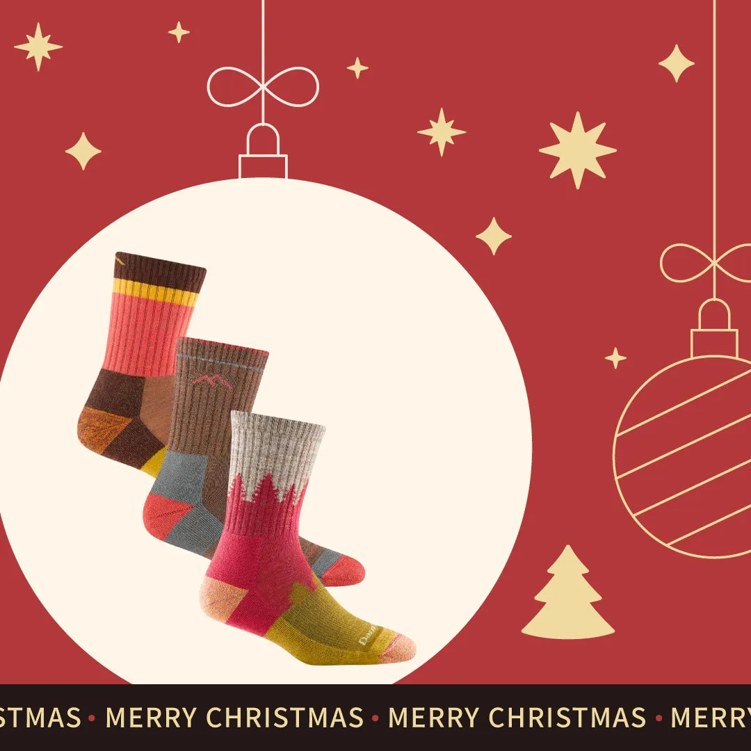 【聖誕禮盒．女款登山 3 入組】Micro Crew（贈：珪藻土吸水杯墊一個）