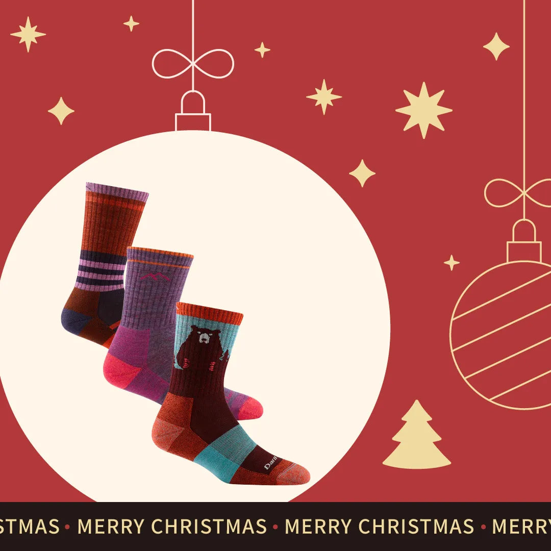 【聖誕禮盒．女款登山 3 入組】（贈：珪藻土吸水杯墊一個）