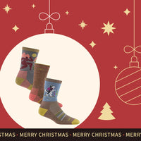 【聖誕禮盒．女款登山 3 入組】（贈：珪藻土吸水杯墊一個）