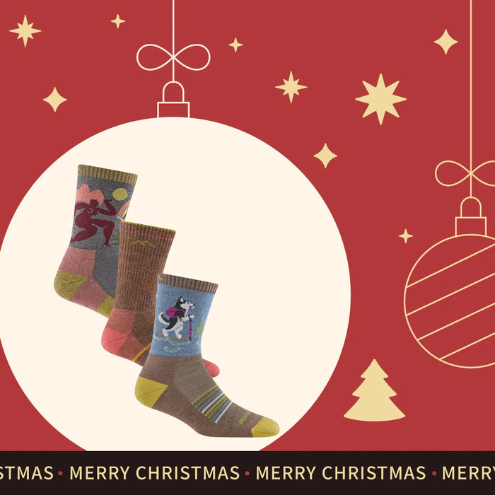 【聖誕禮盒．女款登山 3 入組】（贈：珪藻土吸水杯墊一個）