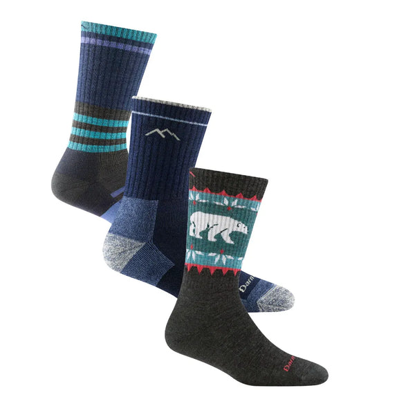 【聖誕禮盒．女款登山 3 入組】（贈：珪藻土吸水杯墊一個）