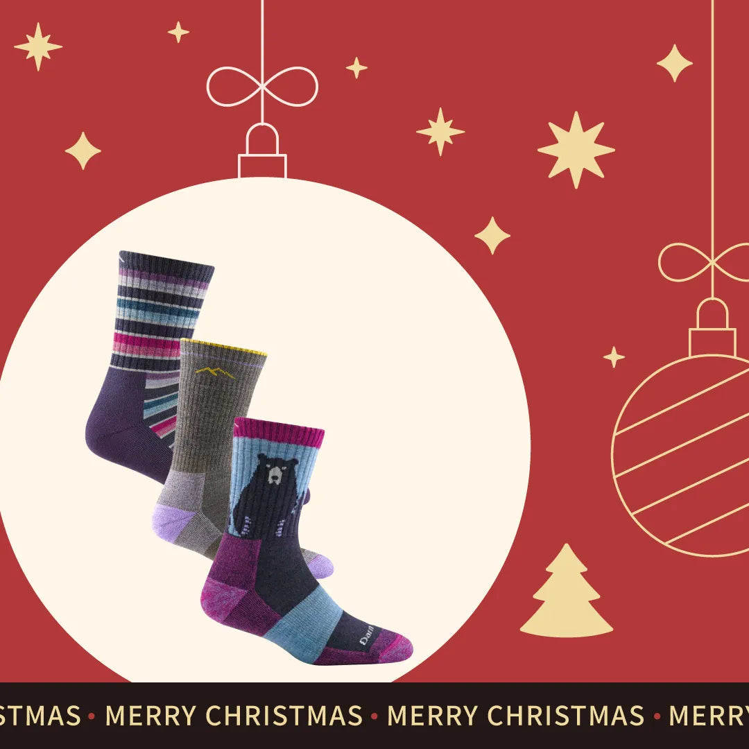 【聖誕禮盒．女款登山 3 入組】（贈：珪藻土吸水杯墊一個）